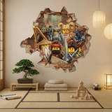 Vinilos Infantiles: Agujero de Muro H&eacute;roes Lego Ninjago 4