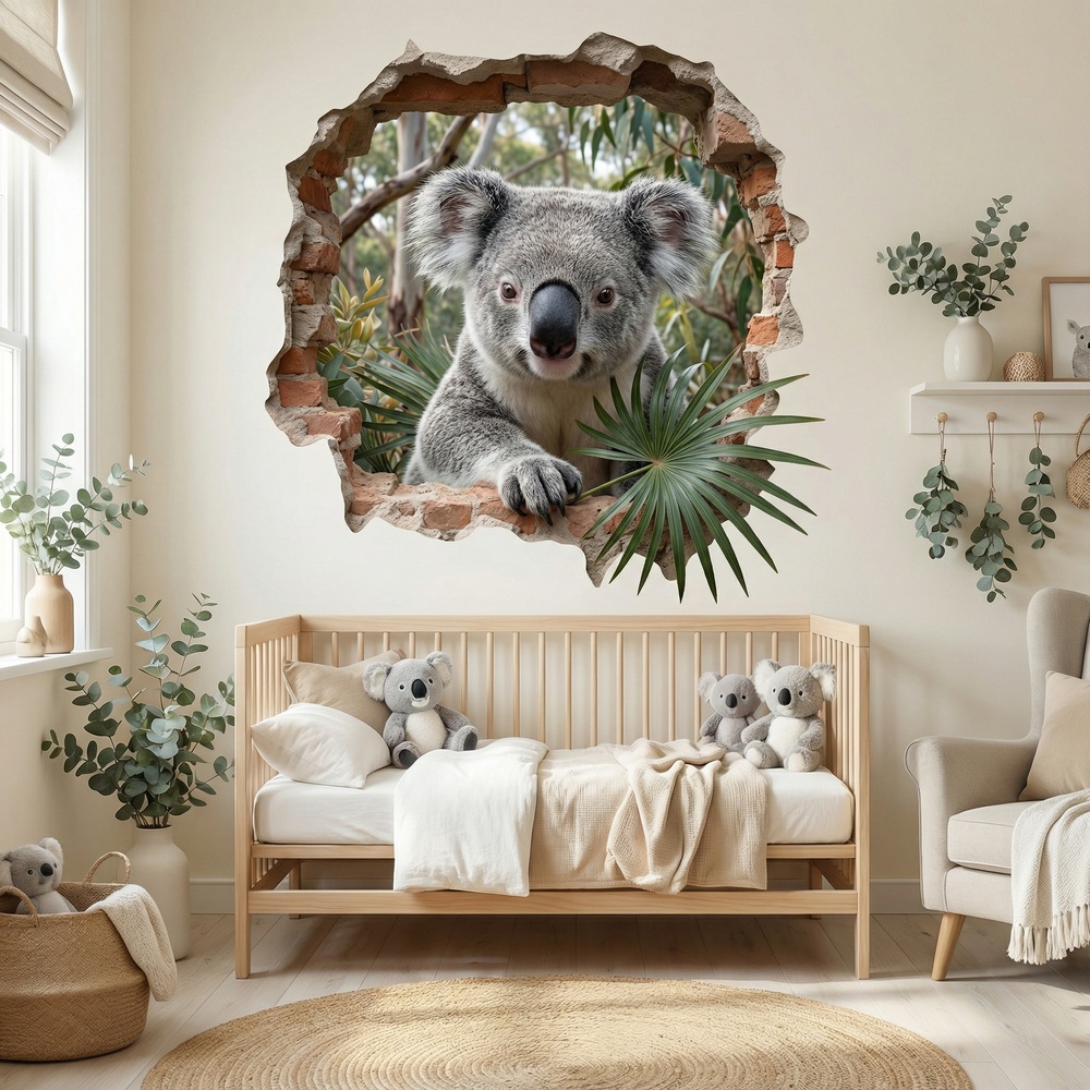 Vinilos Decorativos: Agujero de Muro Koala