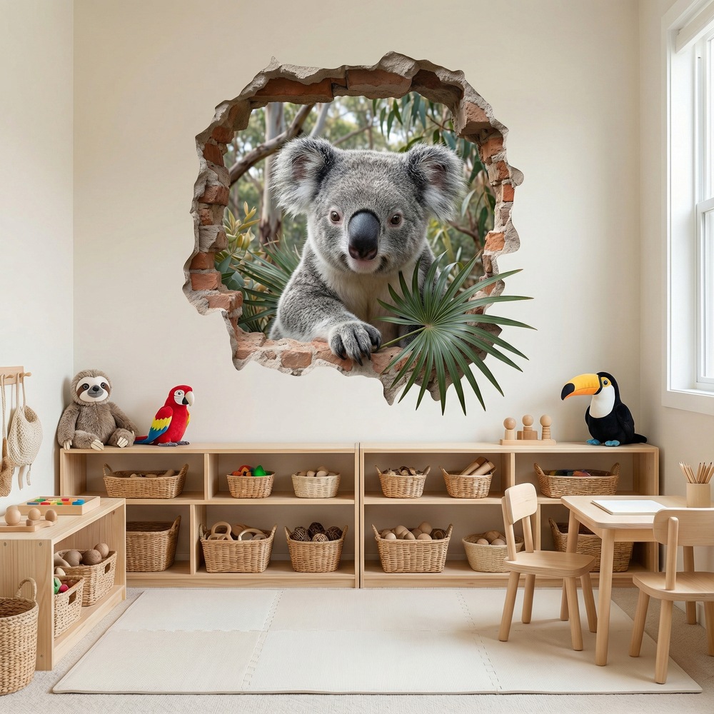 Vinilos Decorativos: Agujero de Muro Koala