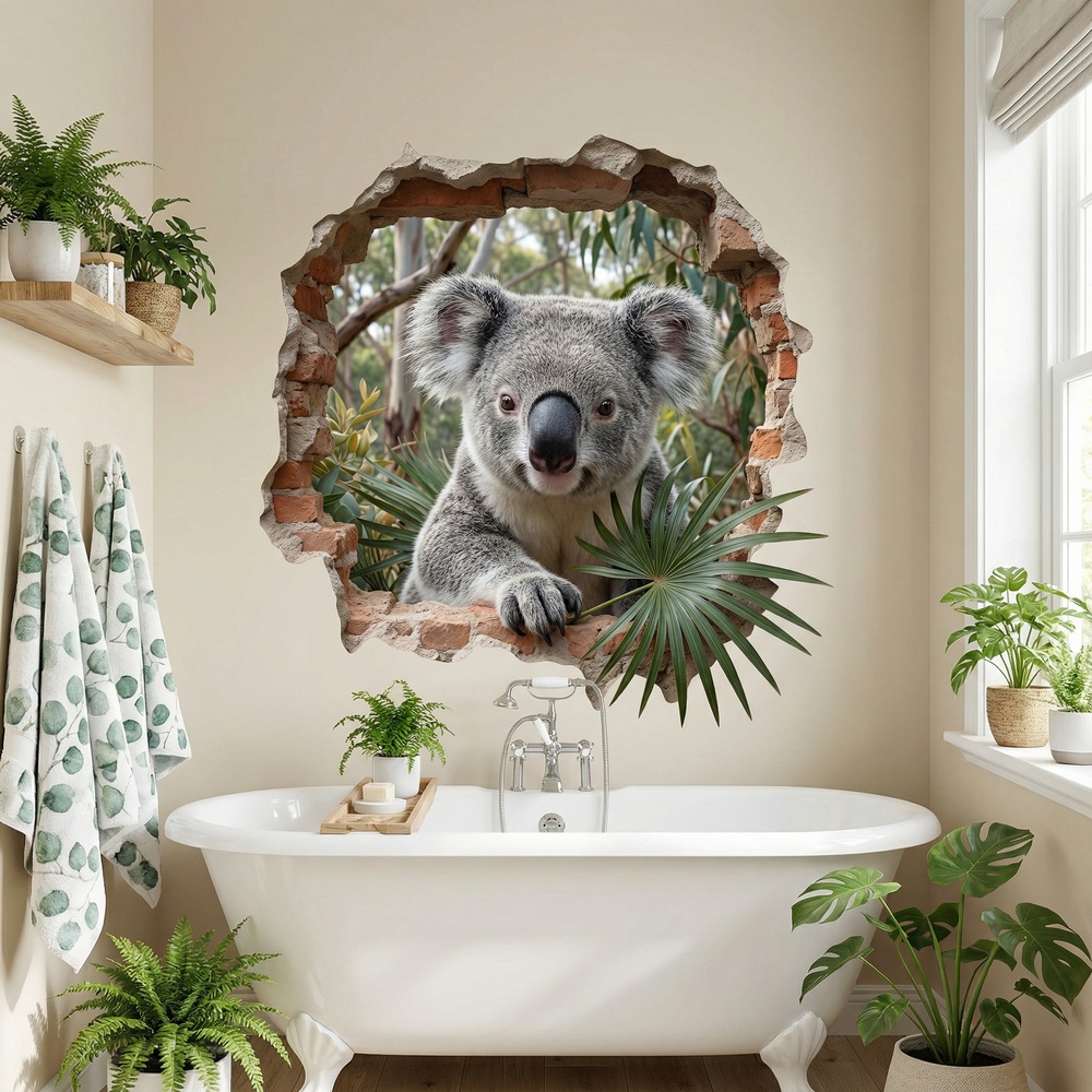 Vinilos Decorativos: Agujero de Muro Koala