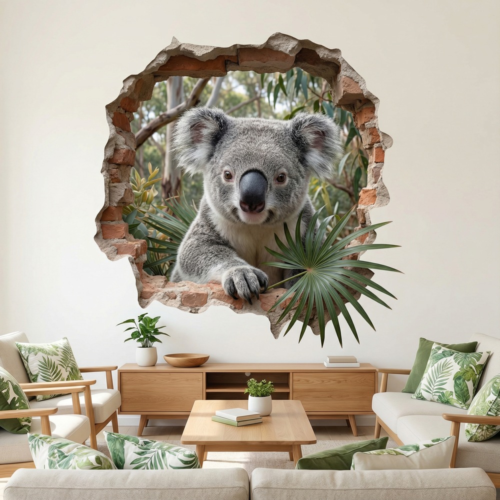 Vinilos Decorativos: Agujero de Muro Koala