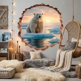 Vinilos Decorativos: Agujero de Muro Oso Polar 4