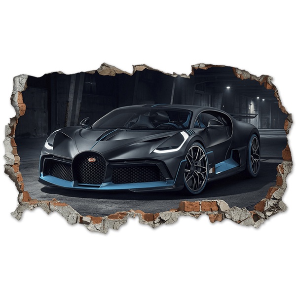 Vinilos Decorativos: Agujero de Muro Bugatti Divo