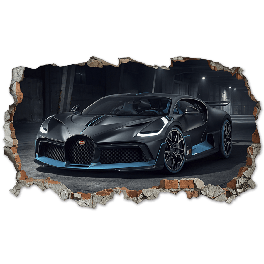 Vinilos Decorativos: Agujero de Muro Bugatti Divo