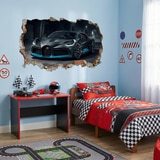 Vinilos Decorativos: Agujero de Muro Bugatti Divo 4