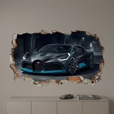 Vinilos Decorativos: Agujero de Muro Bugatti Divo 5