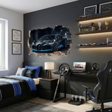 Vinilos Decorativos: Agujero de Muro Bugatti Divo 6