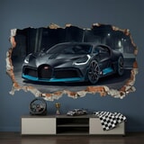 Vinilos Decorativos: Agujero de Muro Bugatti Divo 7
