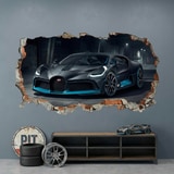 Vinilos Decorativos: Agujero de Muro Bugatti Divo 8