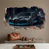 Vinilos Decorativos: Agujero de Muro Bugatti Divo 9