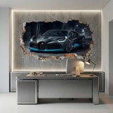 Vinilos Decorativos: Agujero de Muro Bugatti Divo 10