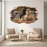 Vinilos Decorativos: Agujero de Muro Patitos 10