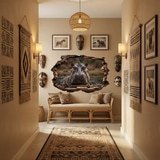 Vinilos Decorativos: Agujero de Muro Hipop&oacute;tamo 6