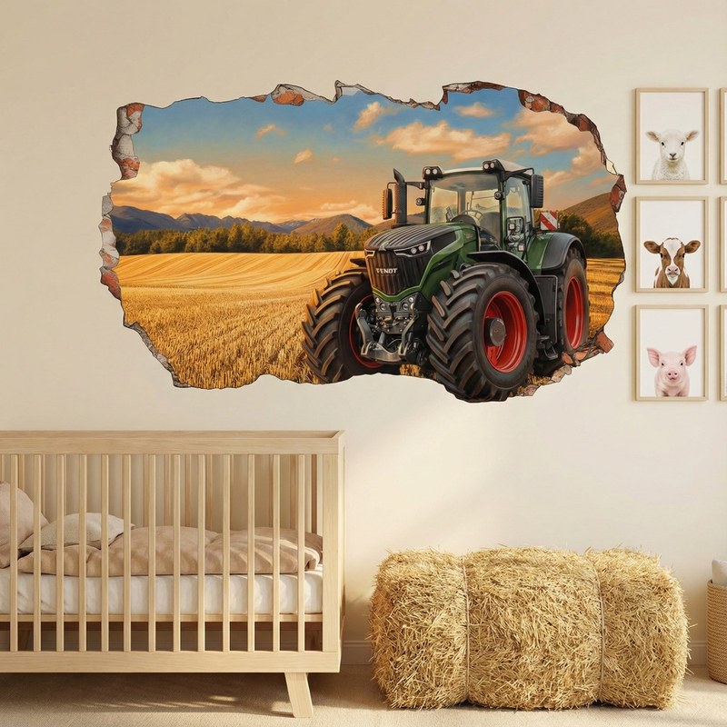 Agujero de Muro Tractor Campo de Trigo 5/9