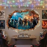 Vinilos Decorativos: Agujero de Muro Harry Potter Personajes 5