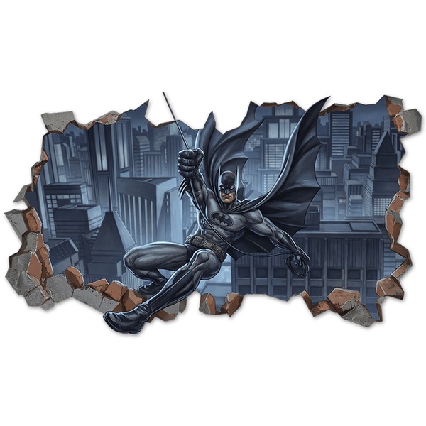 Vinilos Decorativos: Agujero de pared Batman Justicia