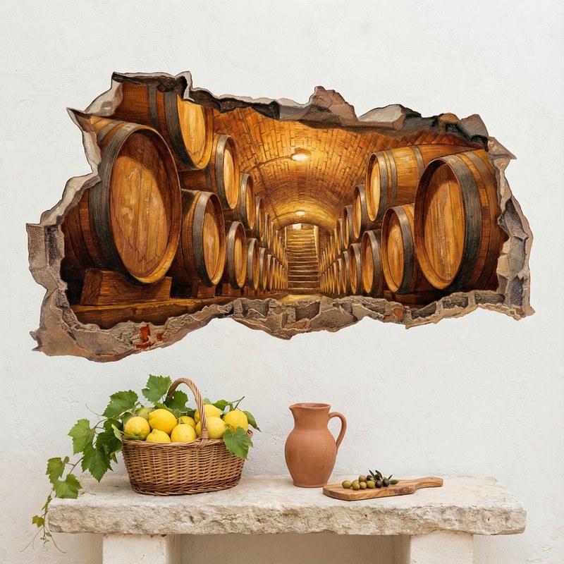 Agujero de Muro Bodega de Vino con Barricas 5/5