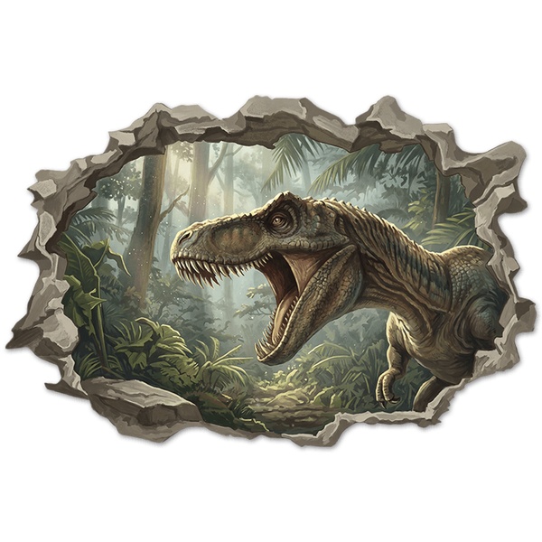 Vinilos Infantiles: Agujero de pared T-Rex Colosal