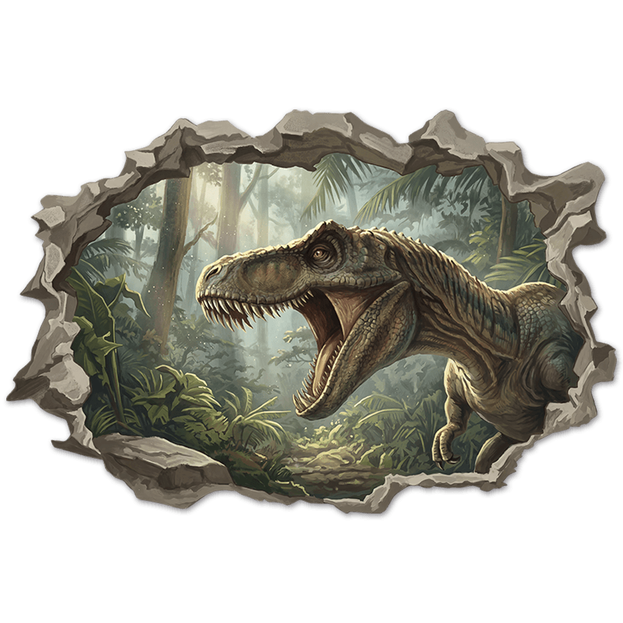 Vinilos Infantiles: Agujero de pared T-Rex Colosal