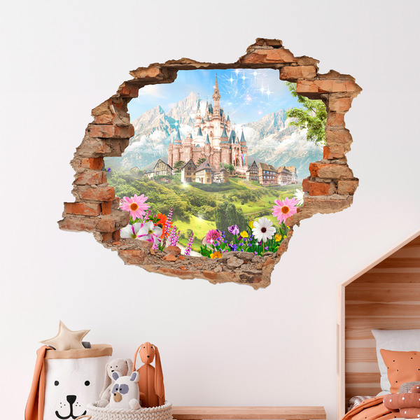 Vinilos Decorativos: Agujero Castillo Disney