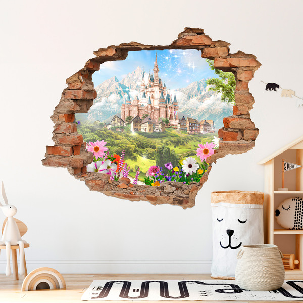 Vinilos Decorativos: Agujero Castillo Disney