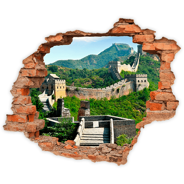 Vinilos Decorativos: Agujero Gran Muralla China 0