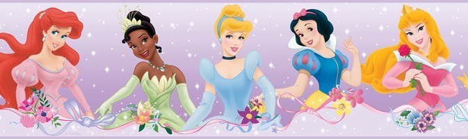 Vinilos Infantiles: Cenefas Princesas Disney