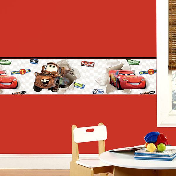 Vinilos Infantiles: Cenefa Disney Cars