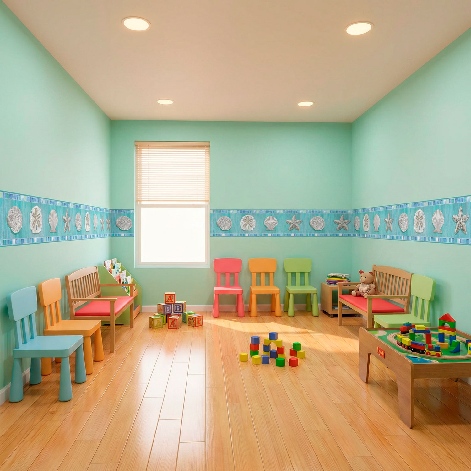 Vinilos Decorativos: Cenefa Conchas Marinas