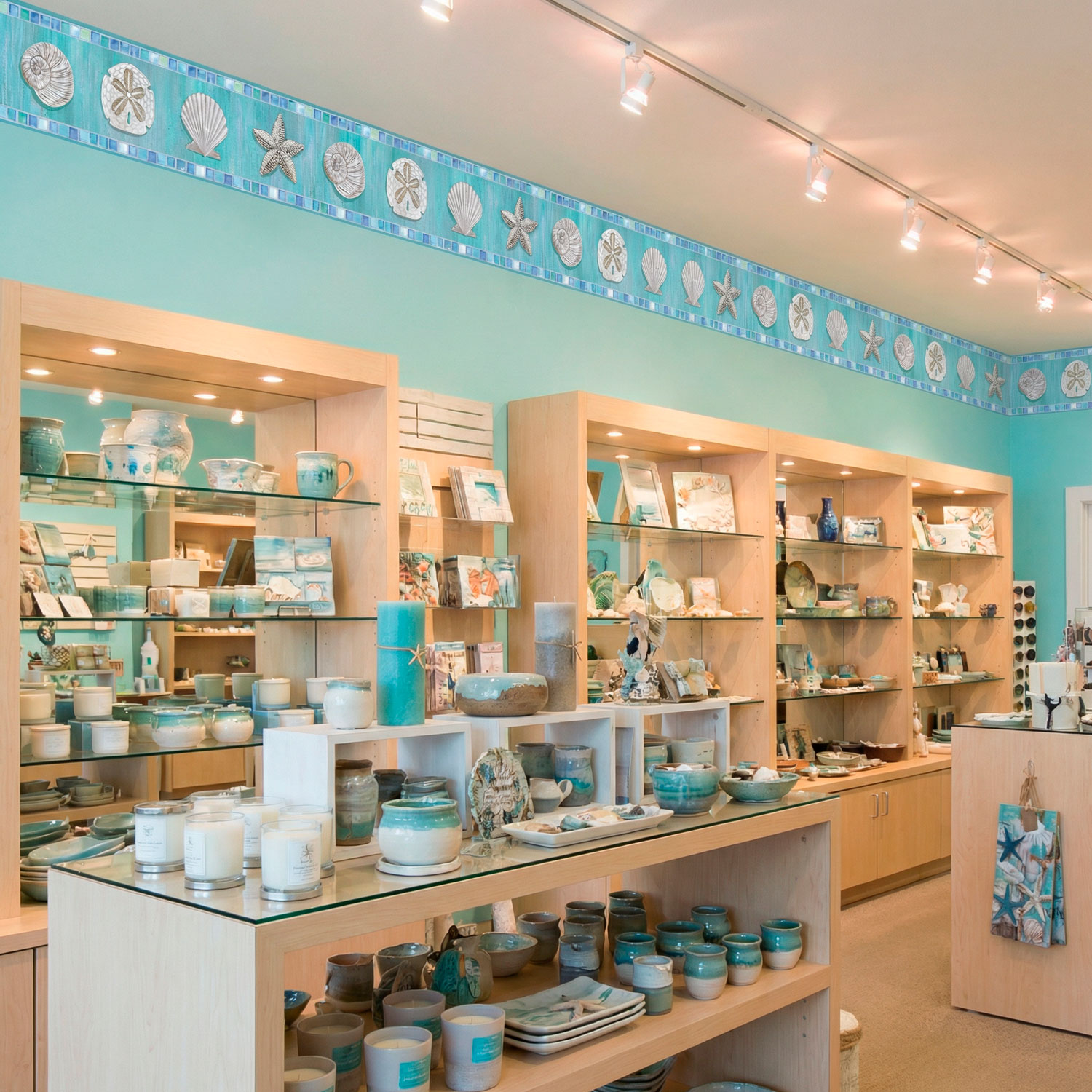 Vinilos Decorativos: Cenefa Conchas Marinas