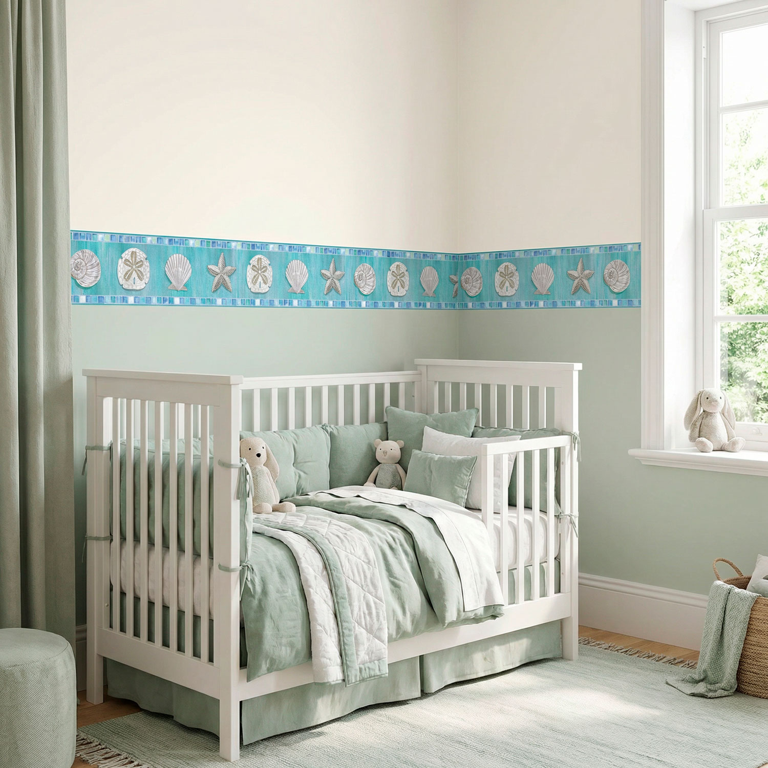 Vinilos Decorativos: Cenefa Conchas Marinas