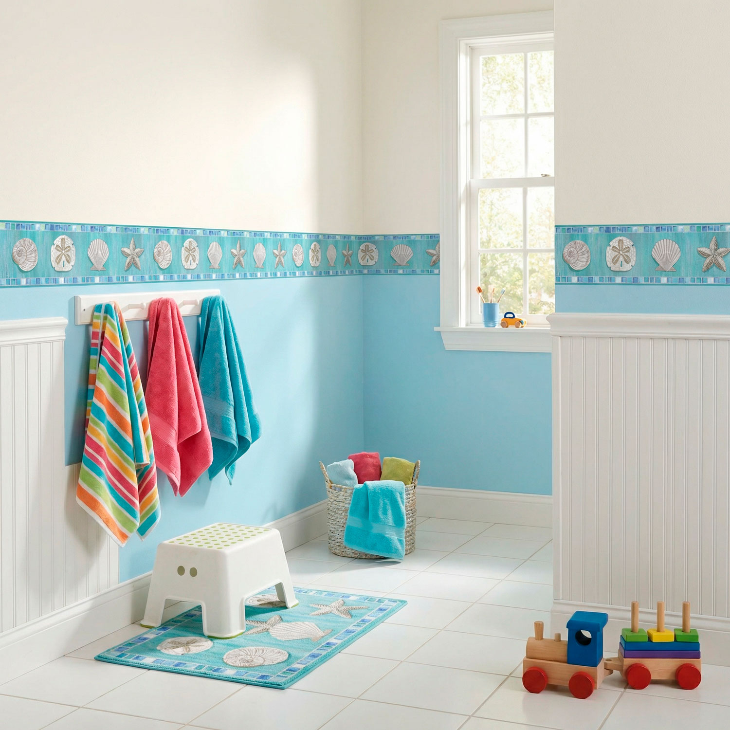 Vinilos Decorativos: Cenefa Conchas Marinas