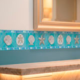 Vinilos Decorativos: Cenefa Conchas Marinas 10