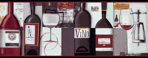 Vinilos Decorativos: Cenefa Vino