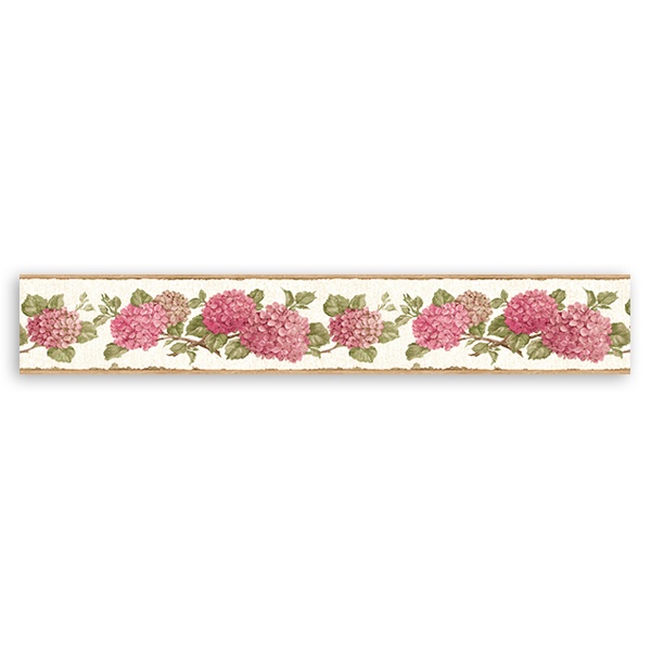 Vinilos Decorativos: Cenefa Hortensia