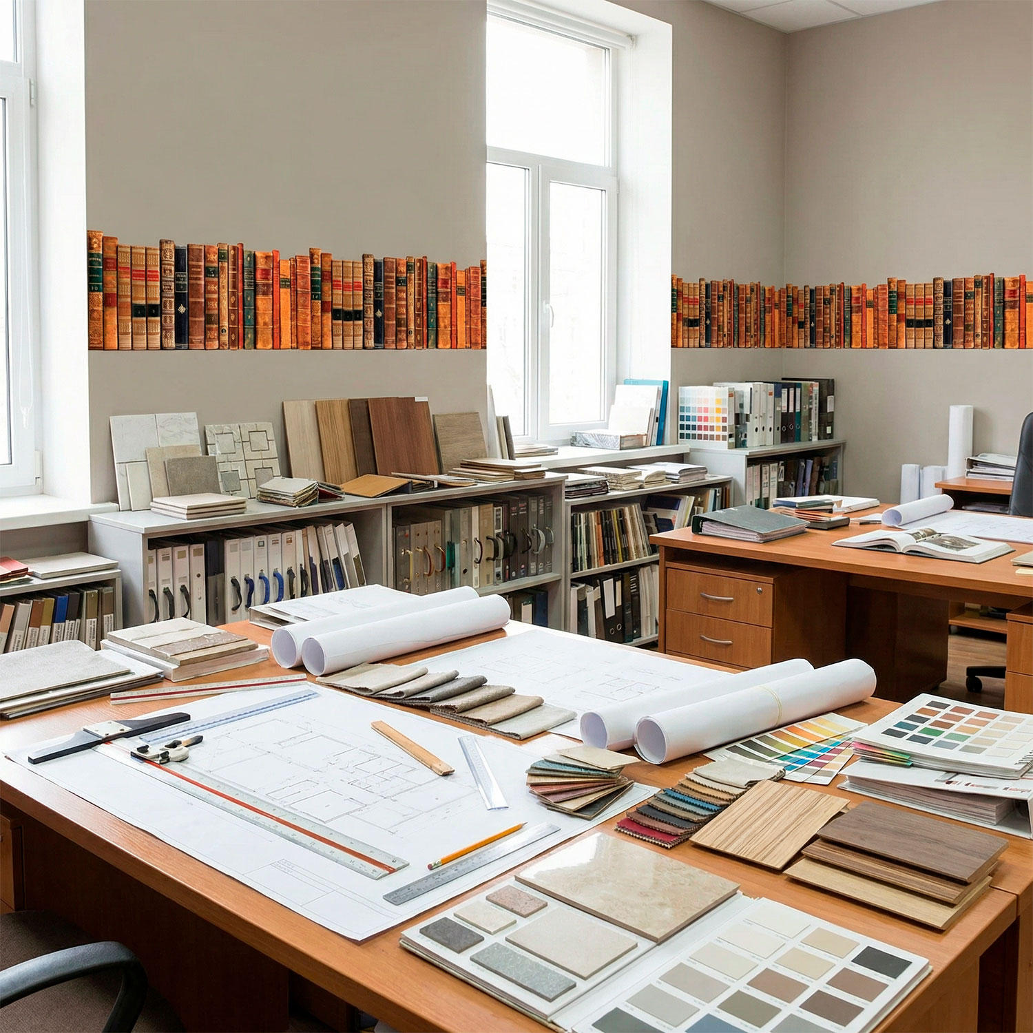 Vinilos Decorativos: Cenefa libros