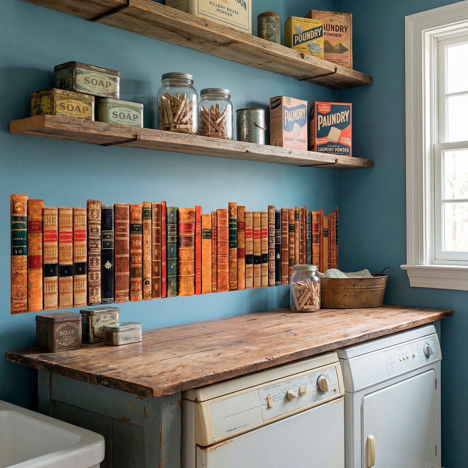 Vinilos Decorativos: Cenefa libros