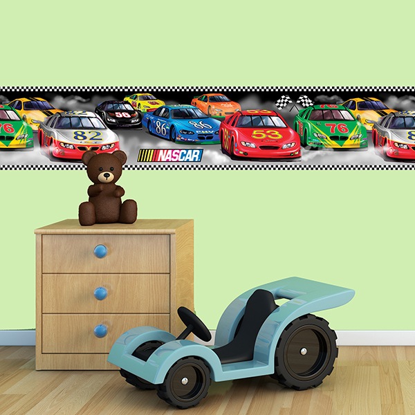 Vinilos Infantiles: Cenefa Nascar