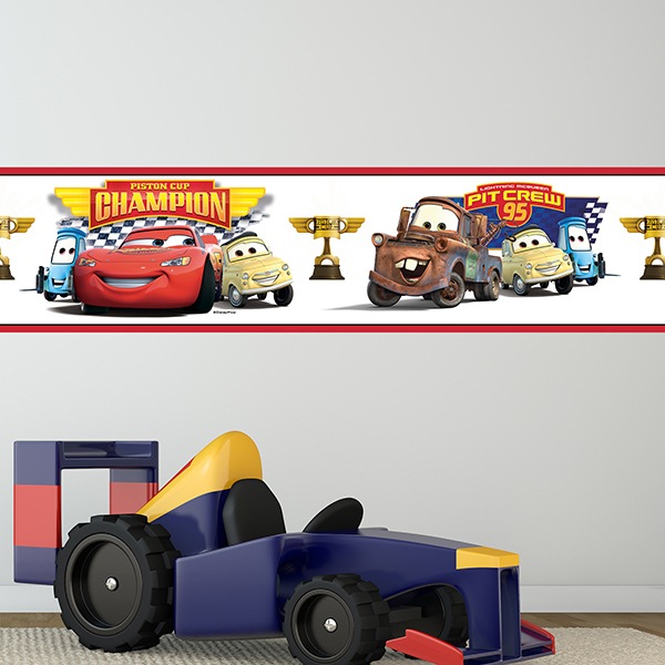 Vinilos Infantiles: Cenefa Cars - Piston Cup