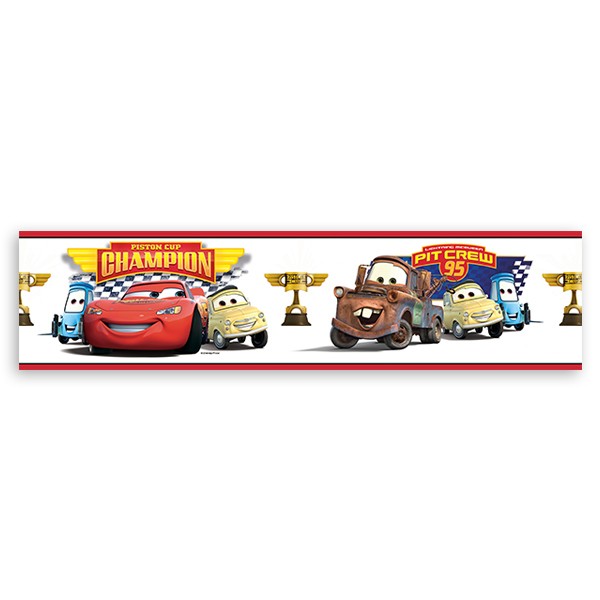 Vinilos Infantiles: Cenefa Cars - Piston Cup