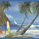 Vinilos Decorativos: Playa Hawaiana 3