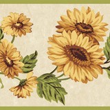 Vinilos Decorativos: Cenefa Girasoles 3