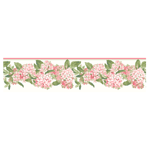 Vinilos Decorativos: Ramos de hortensias rosas