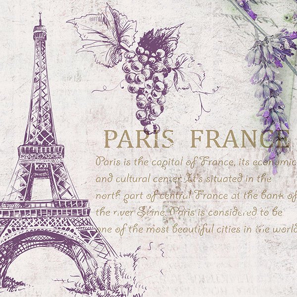 Vinilos Decorativos: Lavanda y París