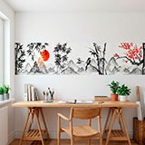 Vinilos Decorativos: Paisaje estilo japon&eacute;s 8