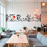 Vinilos Decorativos: Paisaje estilo japon&eacute;s 10