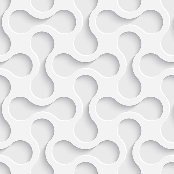 Vinilos Decorativos: Formas enlazadas en blanco