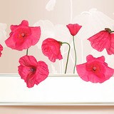 Vinilos Decorativos: Preciosas amapolas 3