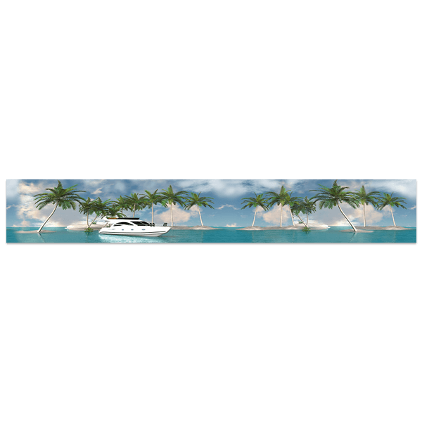 Vinilos Decorativos: Barco en el caribe