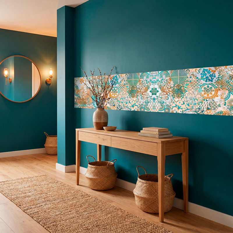 Estampado ornamental Pavo real 8